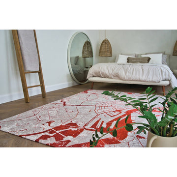 Louis De Poortere Cities Amsterdam 9323 Orange Cut Washable Polyester Flatweave Eco-Rug-Louis De Poortere-Rug Love - The Most Loved Rug Store